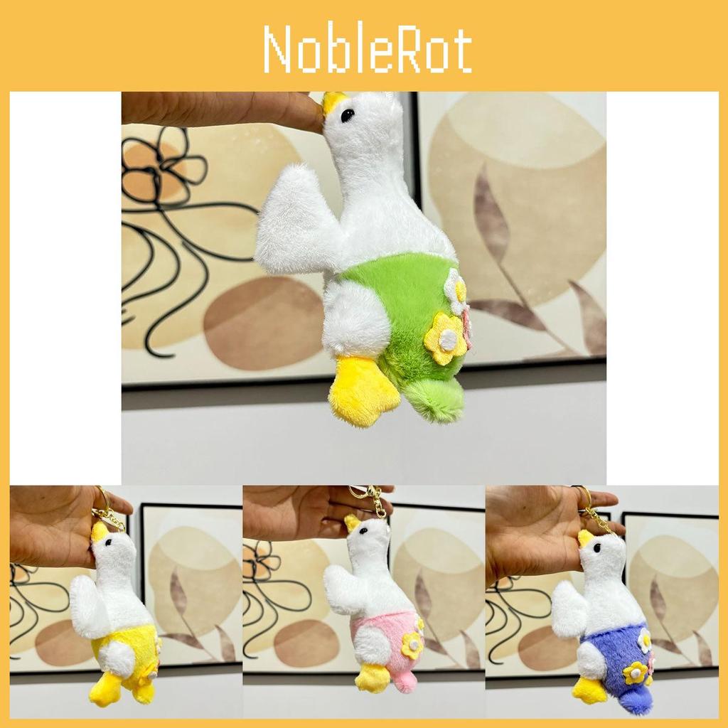 Cute Cartoon Goose Plush Keychain Toys In Bright Colors Ideal For Kids And Collectors