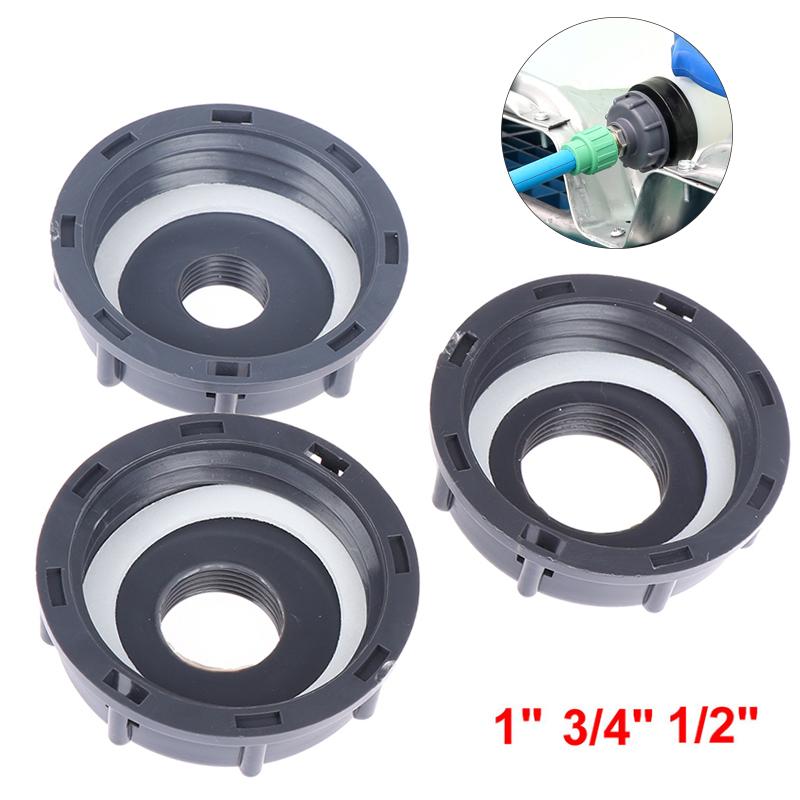 1pc Durable IBC Tank fittings S60X6 Coarse Threaded Cap 60mm Female thread to 1/2",3/4",1" Adaptor Connector