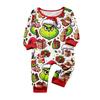 Christmas Print Cute Family Set Pajamas, Home Clothes, Family Set Long Sleeve Top Pants Set
