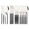 Rainbow 18/10 Stainless Steel Dinnerware Set Kitchen Flatware Tableware Sets Knife Fork Spoon Tea Spoon Cutlery Set Service for 6