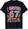 I Survived 67 Days of School Teachers Students Unisex T-Shirt