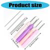 Embroidery Punch Needle Tool Punch Needle Set 2.5mm/3.5mm/5mm Adjustable Embroidery Pen for Artists