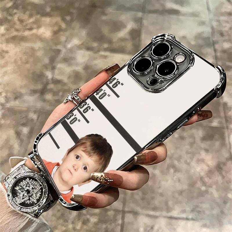 Funny Babaite Hasbulla Plating Phone Case For Iphone 16 17 Pro Max Air 16E 14 15 Plus 12 13 Mini Anti-Fall Airabag Cover