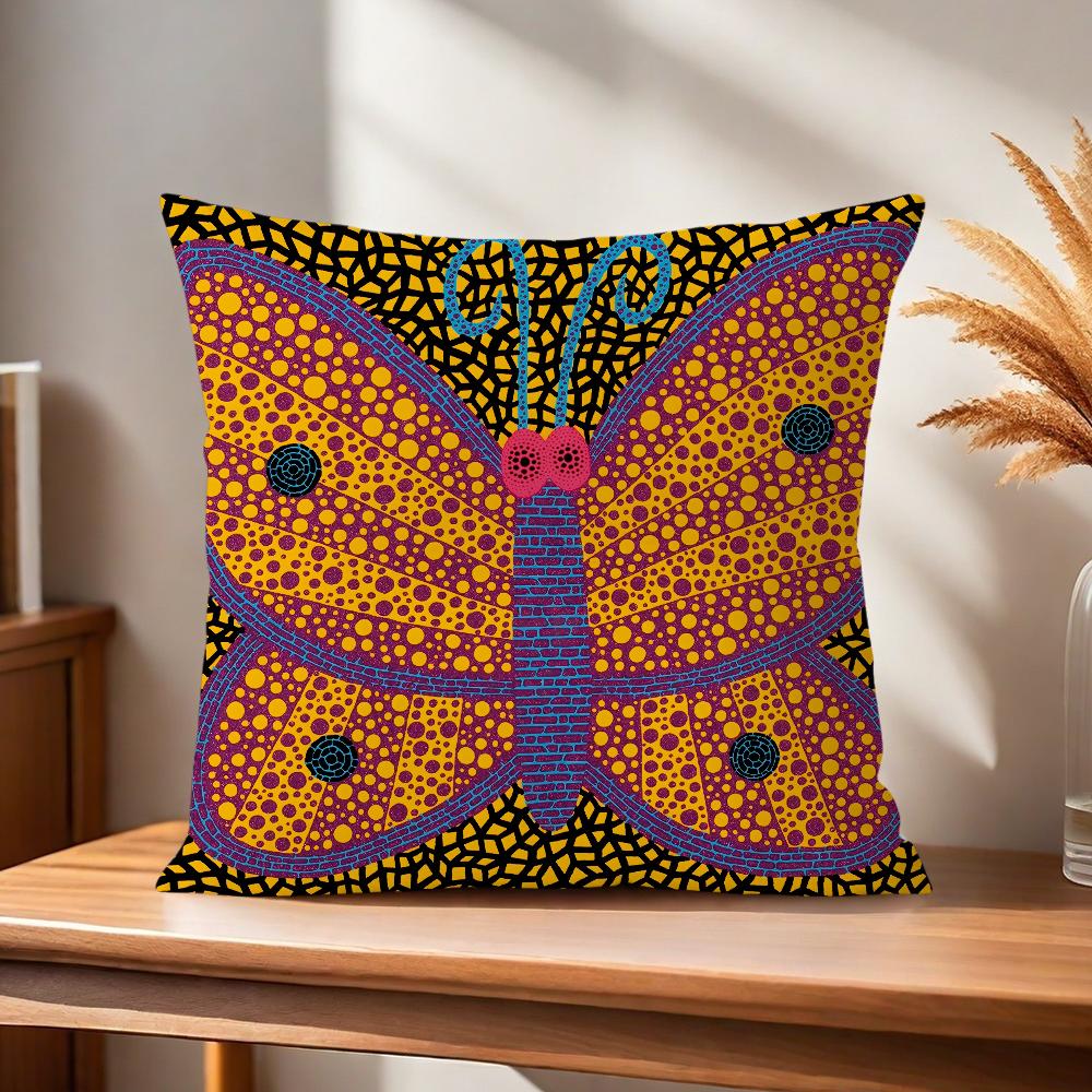 

подушка к-Кусама й-Яёи чехол Удобная мягкая Наволочка Искусство для Дивана Гостиной Домашний офис Декор и Защитные чехлы 40x40CM(16x16in)