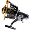 New Double Brake Design Spinning Fishing Reel 3000-6000 Series Maximum Drag 8KG Gear Ratio 5.2:1/5.0:1 Metal Spool Suitable for Carp Fishing Tools