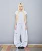 Ssobi Stitch Curved Long Pants [White Melange]