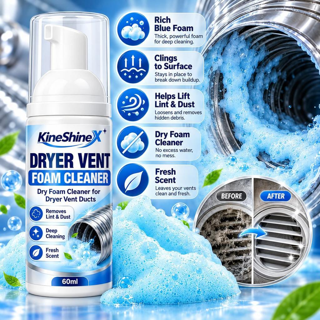 Dryer Vent Foam Cleaning Spray, Deep Clean Dryer Duct with Fresh Scent