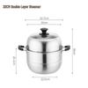 ZISIZ Multi-Layer Stainless Steel Steamer Pot
