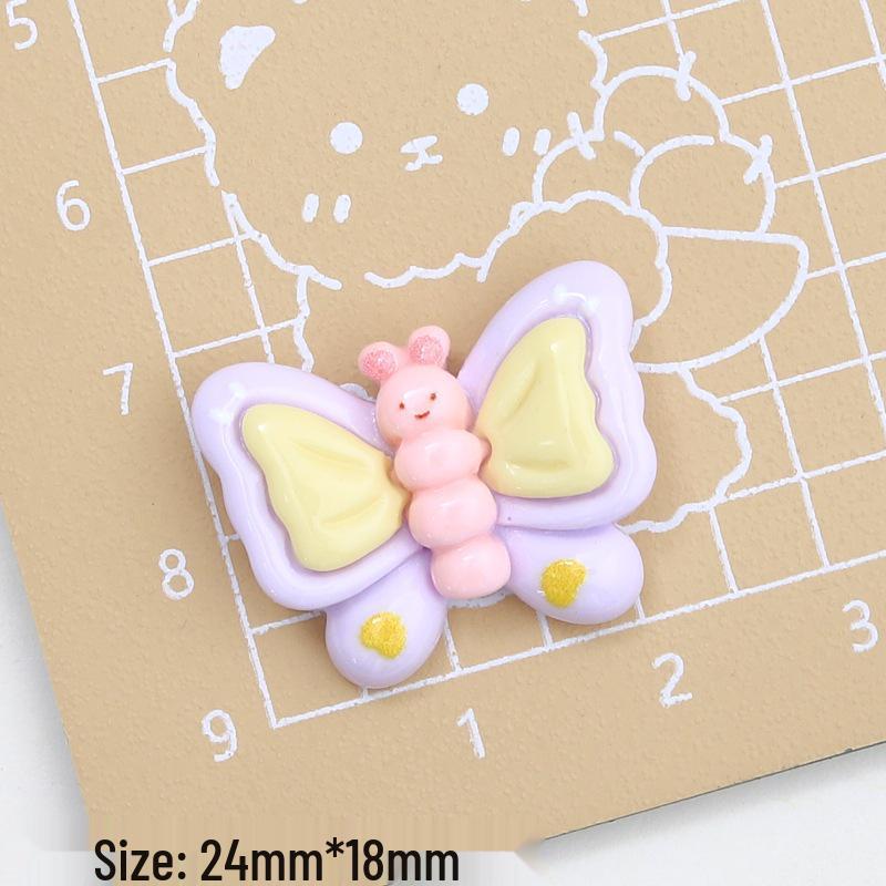Pink & White Rabbit Cartoon Resin Shoe Charms for DIY Jewelry & Hair Clips
