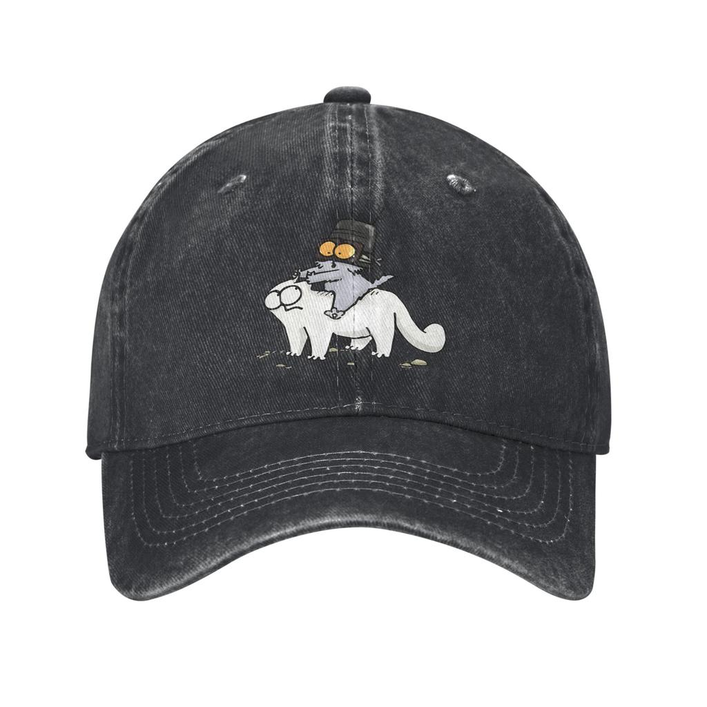 Berretto da Baseball Lavato Simons Cat Estivo Hip Hop Cappelli Per Donne Unisex Moda Escursionismo Pesca Sole Snapback
