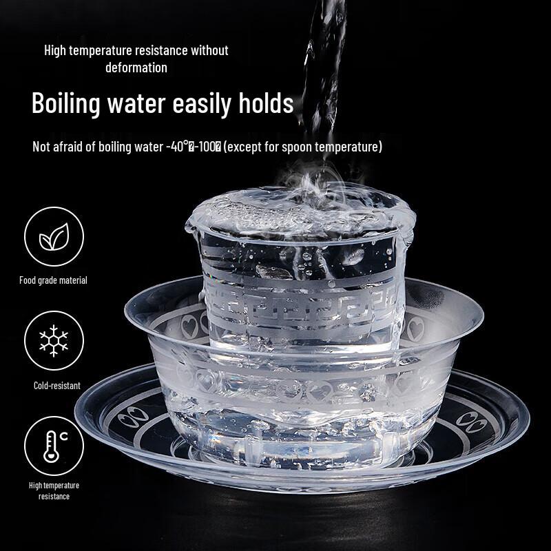 Youao Disposable Crystal Tableware Set