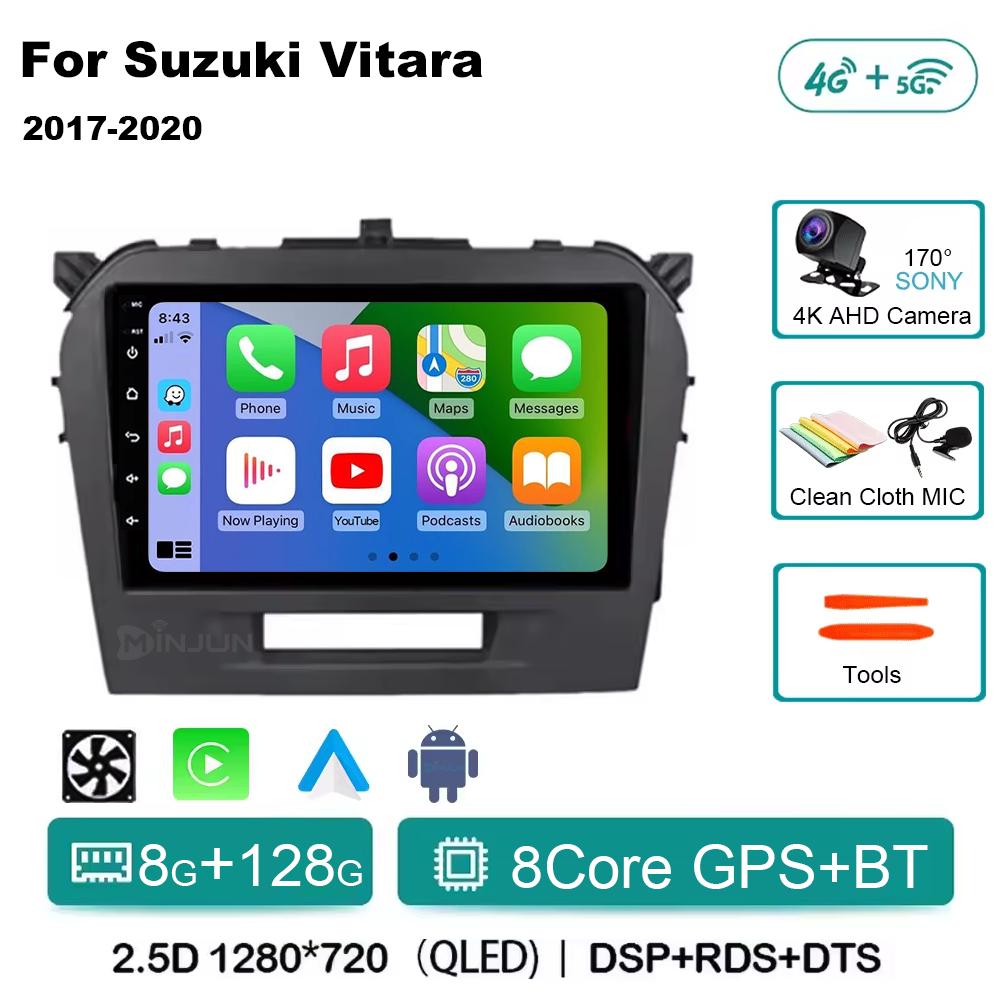 Android 14 Carplay Auto Qualcomm Car Radio Multimedia Player For Suzuki Vitara 2017 2018 2019 2020 Autoradio Stereo Head Unit