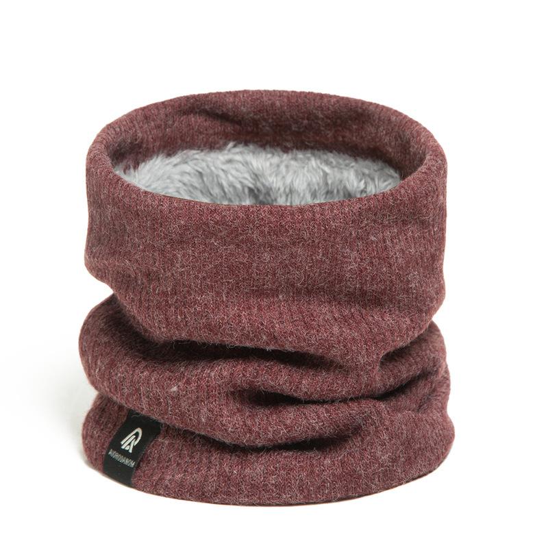 Fashion Women Men Soft Knitted Ring Neck Scarf Winter Solid Warm Neckerchief Unisex Thick Muffler Full Face Mask Snood Muffler