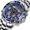 Top Brand Luxury Digital Mens Watches Top Luxury Sport Quartz Wristwatch for Men All Steel Military Waterproof Clock+Box