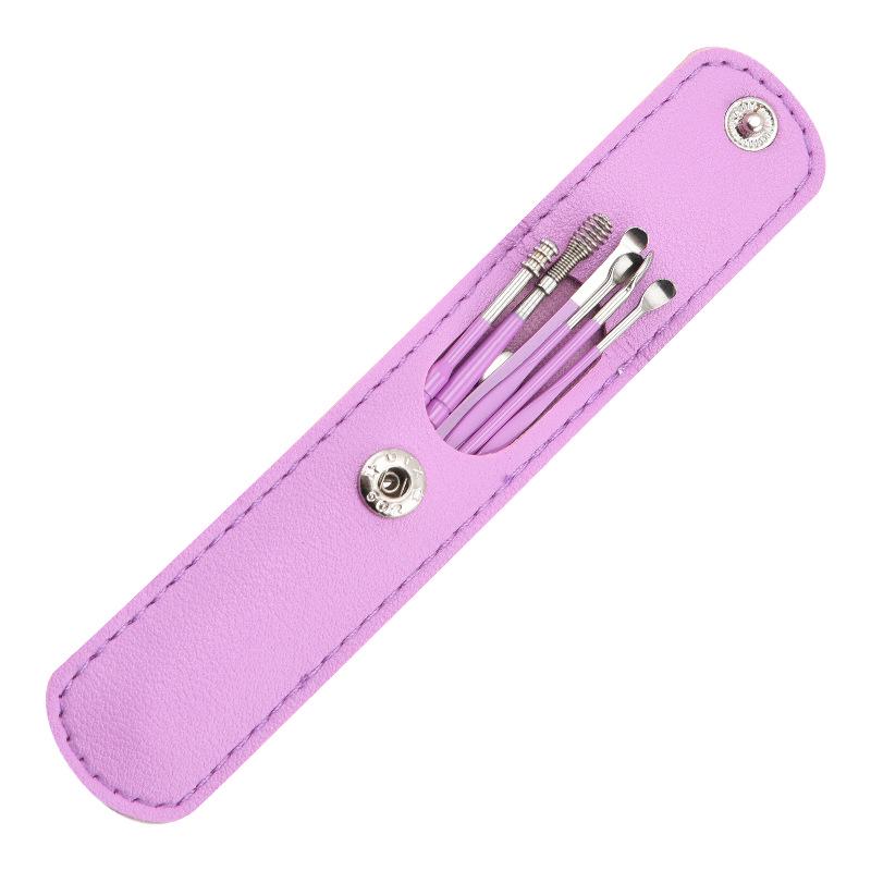 Stainless Steel Ear Pick Set - Six-Piece Ear Cleaning Tool Kit