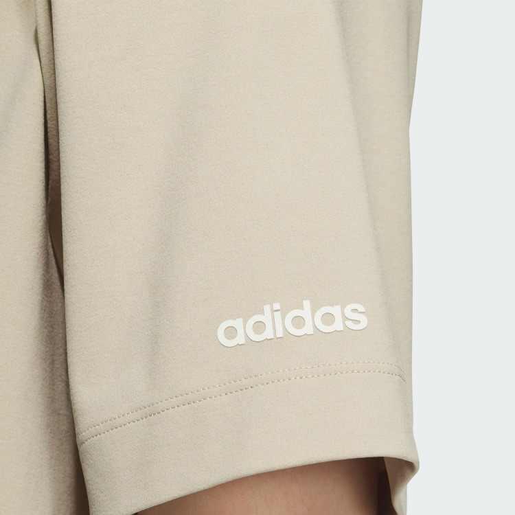 Adidas Sports Series Round Neck Pullover Comfortable Short Sleeve T-Shirt Unisex Tops Prairie-Brown JI8479