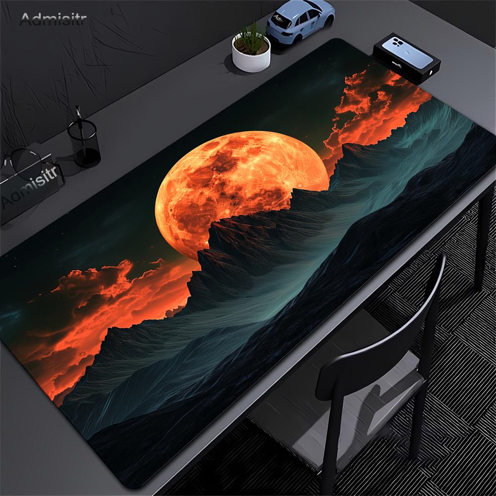 Sunset Landscape Mouse Pad Scenery Nature Mousepad XXL Natural Rubber Desk Mat Fabric Non Slip Rubber Base Desktop Mausepads