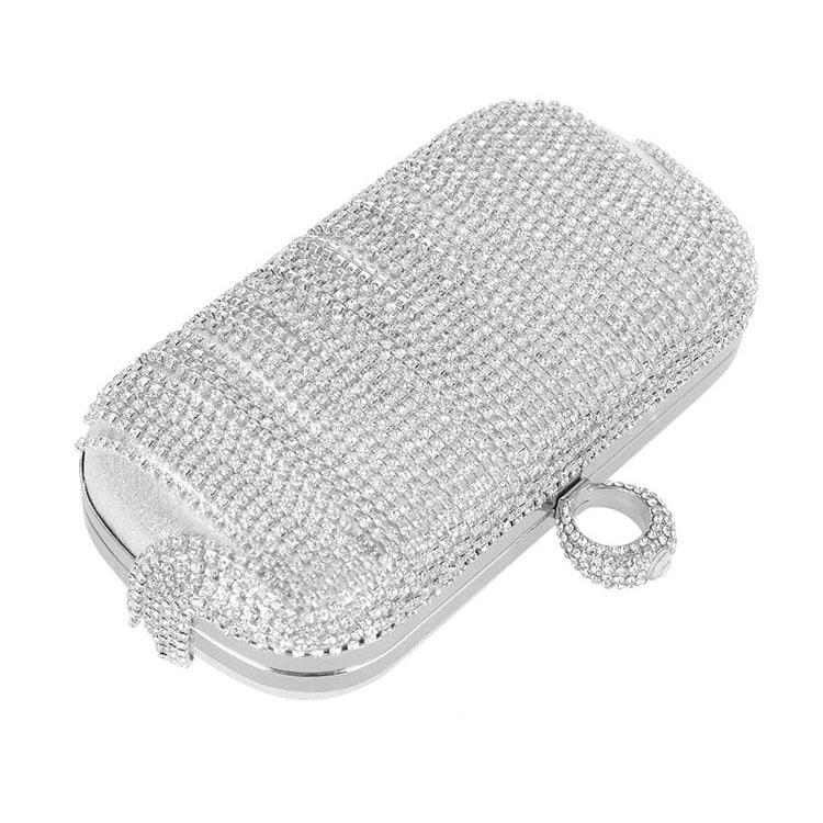 Dinner Bag European and American Ladies' Handbag Set with Diamonds Banquet Versatile Clutch Dress Fringe Square Evening Bag