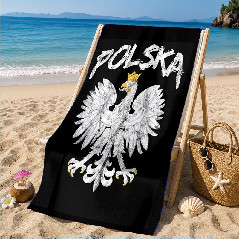 Eagle Of Poland: Symbolic Strength Beach Towel, Quick-drying, Easy To Care For, Suitable for Both Fitness and Beach Vacations,Sports Essential