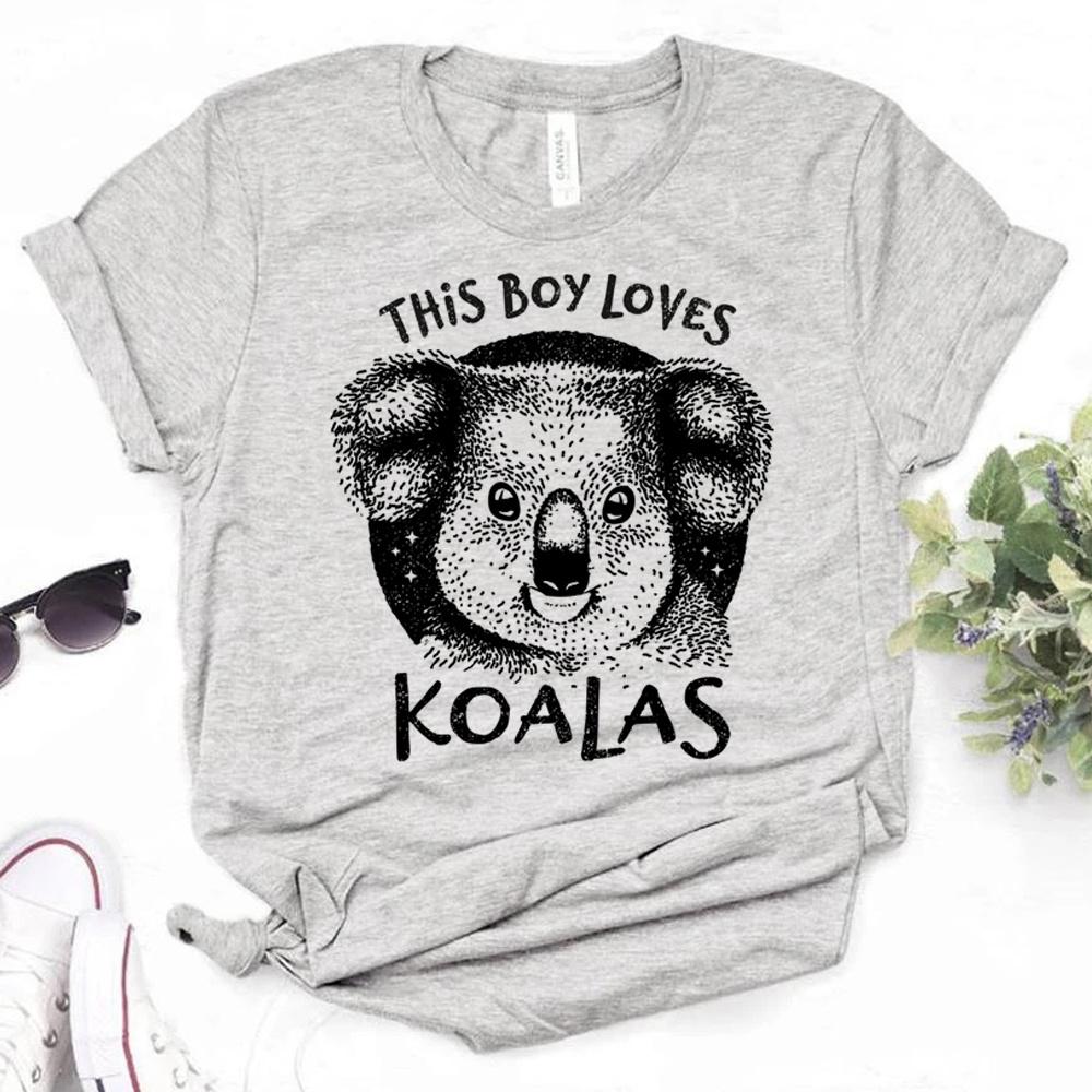 Australia Koala t shirt women comic Tee girl anime 2000s Japanese clothing