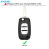 Leather Car Key Case Folding Keychain Holder Remote Cover Skin For Lada Sedan Largus Kalina Granta Vesta X-Ray Xray For Renault