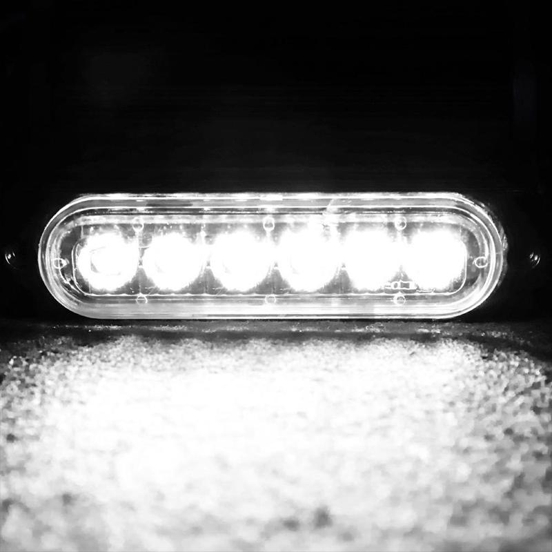 6/12LED Stroboskopické výstražné světlo Levné stroboskopické mřížkové blikající světelné rameno Nákladní auto Auto Majákové světlo Jantarové dopravní světlo 12V 24V Světla pro auto