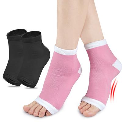 1Pair Arch Support Sleeve Cushioned Gel Pad For Flat Foot Pain Relief Plantar Fasciitis Heel Spurs Reusable Fabric Socks