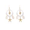 Tassel Starfish Dangle Earrings Bead Drop Earrings Fashion Jewelry Irregular Earrings  Party