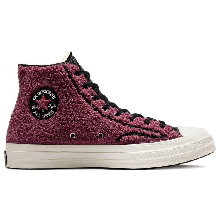 Converse Chuck 70 High Sherpa - Shadowberry Unisex Sneakers Pink Black Egret 172007C