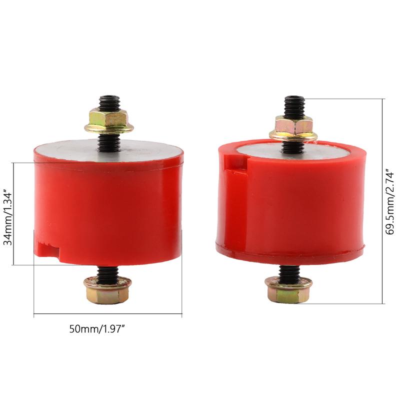 Rote Getriebelagerbuchsen für BMW E36 E39 E46 E88 E90 E92 M3 Z4 128i 135i 325i Fahrwerksteile OEM 23701141614