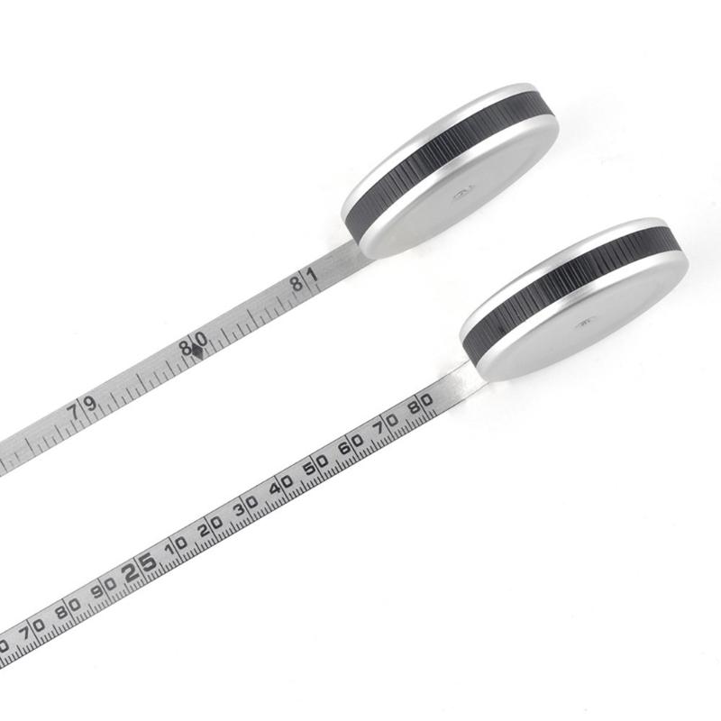 Stainless Mini Retractable Tape Measure With Double Side Scale For Accurate Measurements Up To 2 Meter Portable Design