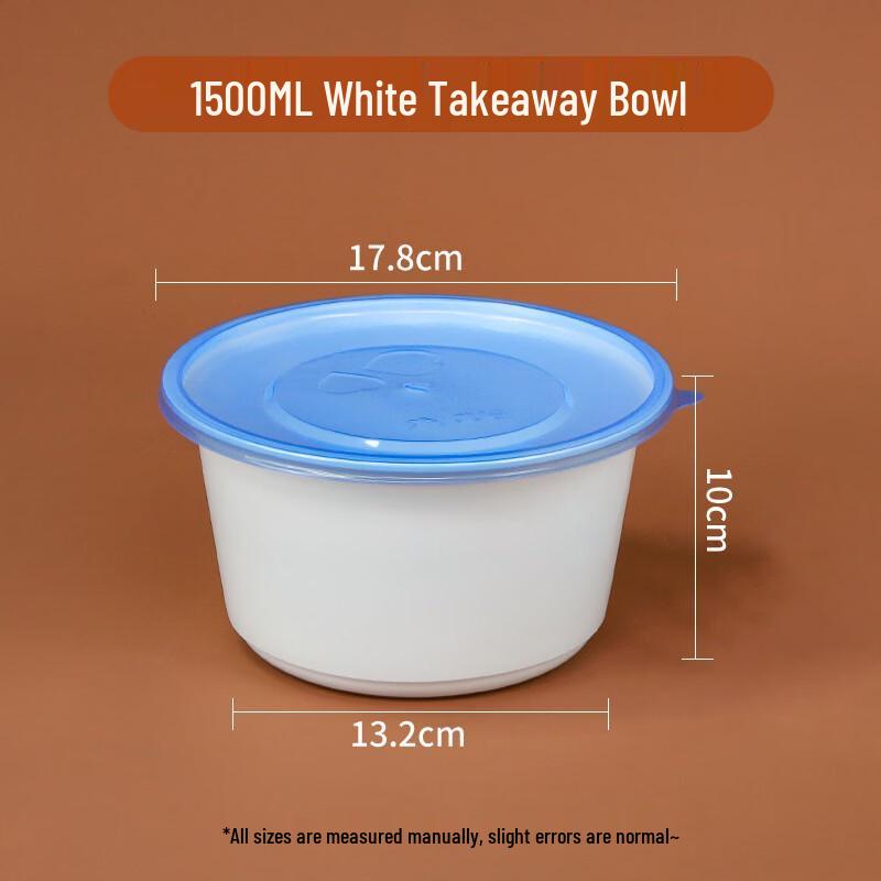 Disposable Round Double-Layer Food Container with Lid