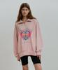 Dyuihateudyui Love Zip-Up Sweatshirt_Pink