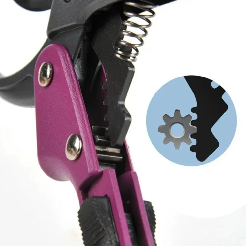 SK5 High Carbon Steel Gear Driven Scissors for Less Effort Garden Bypass Tree Rough Pruning Scissors