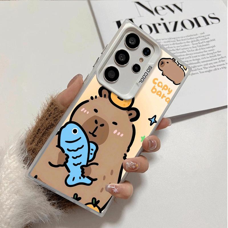 Funny Capybara Cartoon Cute Shockproof Phone Case for Samsung Galaxy S26 Edge S25 Ultra S24 FE S23 Plus S21 Cover Anti Fall Fund