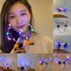 Elk Ears Halloween Glowing Antler Hair Hoop Pumpkin Kids Head Wear Photo Props