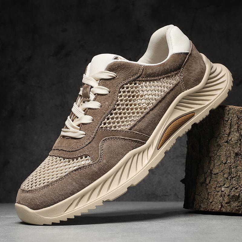 Men's Lightweight Versatile Mesh Low-Top Casual Shoes: Fashionable, Breathable, Outdoor-Friendly