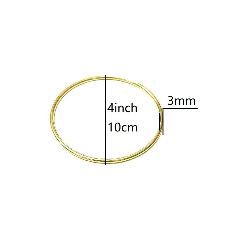 6PCS Round Metal Floral Hoop Wreath Frame Wire Ring Flower Garland Holder Rings DIY Christmas Wedding Table Decoration Wreath