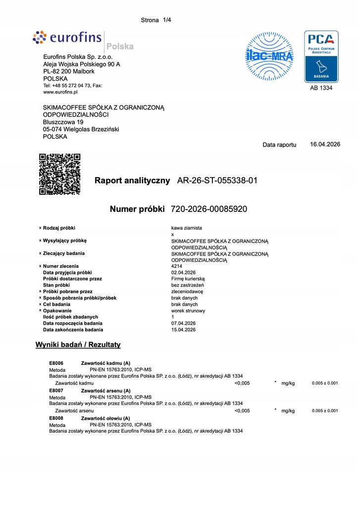 Kaffeebohnen 1kg Brasilien 100% Arabica Frisch Geröstet SkimaCoffee + gratis