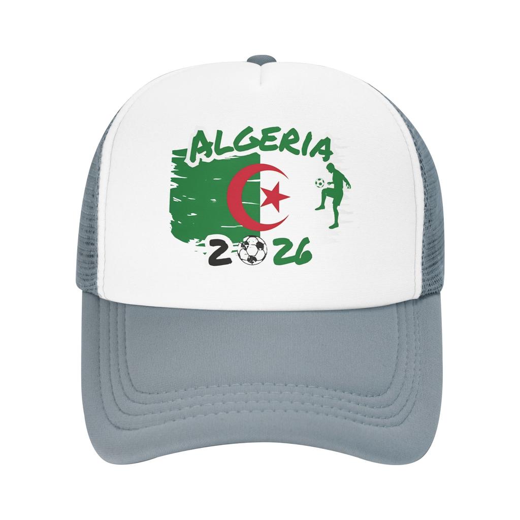 Algerien Fußball Fan Grüner Sonnenhut Lässige Unisex Damen Netz Trucker-Mütze Großhandel Snapback Kappe Geschenkidee