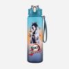 Anime Demon Slayer Aufdruck Wasserbecher Dämonenjäger Große Kapazität Outdoor Tragbar Blaue Trinkflasche für Jungen Mädchen Geschenk