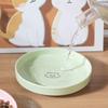 Durable Ceramic Pet Cats Plates Cartoon Pet Cat Food Bowl Shallow Mouth Pet Food Bowl Pet Water Feeder Bowl Pet Supplies