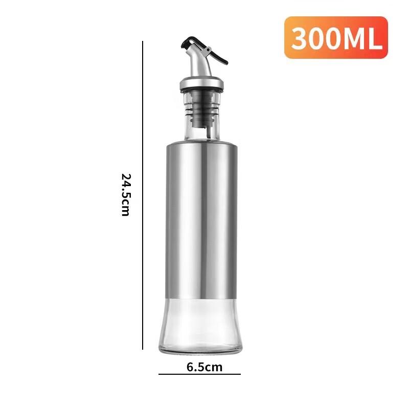 Mailang 304 Stainless Steel & Glass Oil Dispenser 300ml