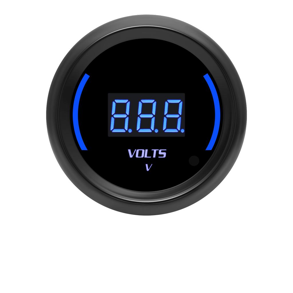 12V Auto Car Voltmeter 52mm Digital Voltage Meter VOLT Gauge Blue Led Display Voltmeters Ammete Automobile DC 8V -18V Universal