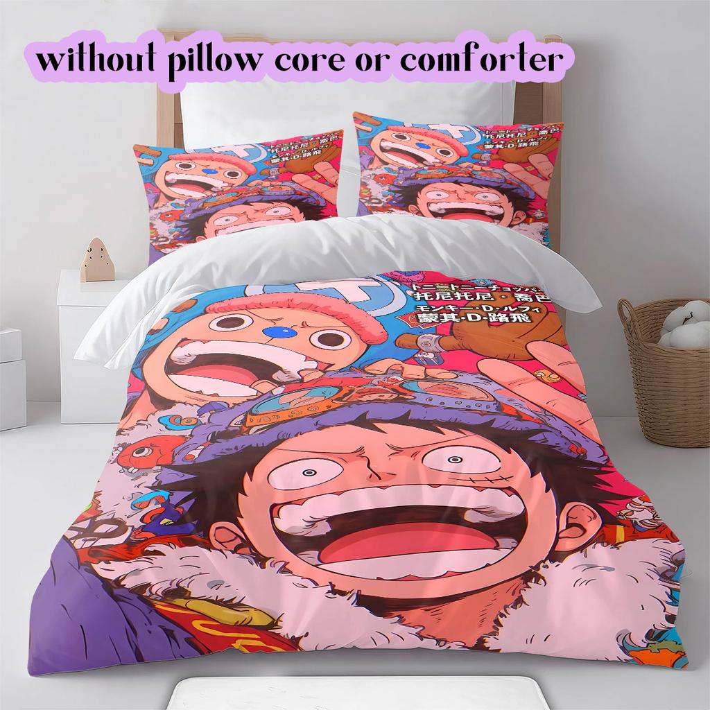 OnePiece anime LUFFY Soft and Comfortable Duvet Cover, Children's Bedding Set Gift, Extra Large Size, Various Sizes Available