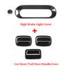 TESIN Car Door Side Rear Tail Door Handle Bowl Trim Cover Fit for Suzuki Jimny 2019-2025 High Brake Light Lamp Cover Accessories