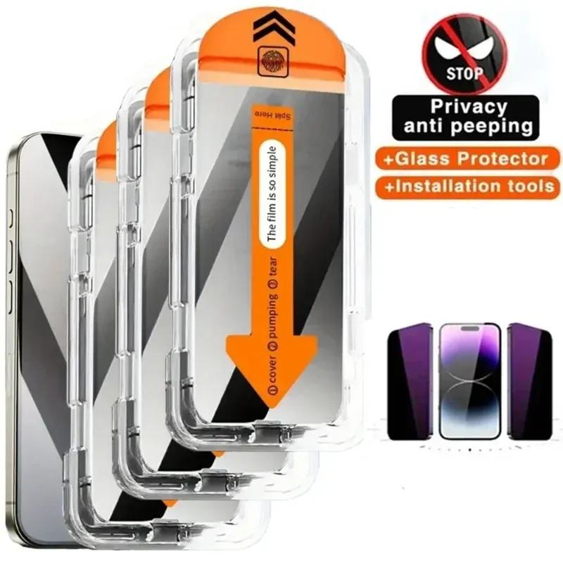 Dust Free Install Screen Protector Privacy Anti Spy Temper Glass Film For Poco M5S M5 M3 M6 M4 M8 Pro M7 Plus 5G 4G Dust Removal