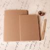 Korean A4 Kraft Black Cardstock Notebook with Lined Pages and Stitch Binding for Doodling or Hand-Drawn Art