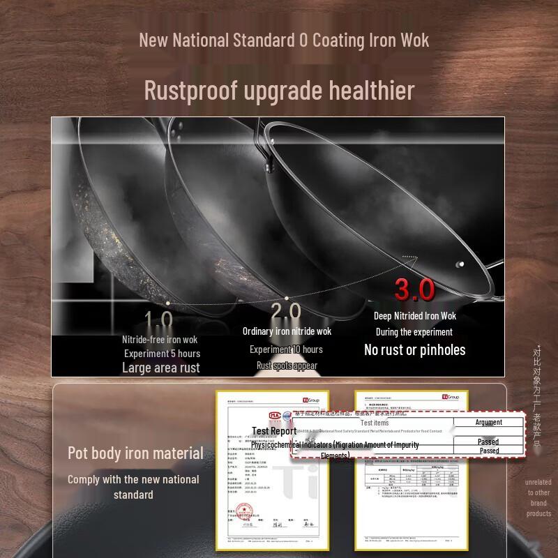 SSGP Pre-Seasoned Wrought Iron Wok