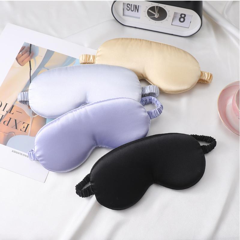 Imitated Silk Sleep Mask,3D Contoured No Pressure Eye Covers,Soft Blindfold For Sleeping,Luxury Silk Sleep Eye Mask